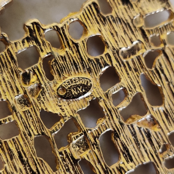 Vintage Modernist Brutalist Plate Chain Belt - Picture 6 of 11